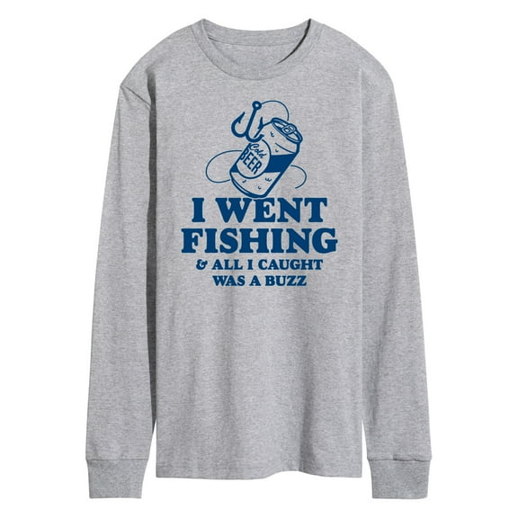 Instant Message - Went Fishing Caught A Buzz - Men's Long Sleeve T-Shirt