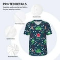 thumbnail image 4 of Daiia Christmas Mens Baseball Jersey Button Down Shirts Short Sleeve Sports Uniforms-3X-Large, 4 of 9