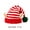 Red White, variant on Morttic Fashion Striped Festive Costume Pom Pom Ear-Flap Knit Beanie Fall Winter Warm Christmas Elf Ear Hat,White Green