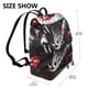 thumbnail image 2 of Disketp Fierce Red Viper Graphic Art Mochila de Cuero para Mujer, Bolso de Espalda Antirrobo con Estilo para Viaje, Trabajo y Uso Diario, 2 of 4