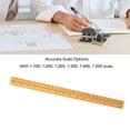 thumbnail image 3 of Aluminum Architectural Scale Ruler With Concave Design Robust Triangle Drafting Ruler For Engineering 30cm Range Professional Tool With High Accuracy, 3 of 7
