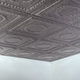 thumbnail image 2 of FASÄDE Rosette Decorative Vinyl 2ft x 2ft Lay in Ceiling Panel in Galvanized Steel (5 Pack), 2 of 5