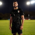 thumbnail image 3 of Zimjoy Mexico Soccer Jersey for Men Short Sleeve Training Shirt Breathable Sport Casual T Shirt for Soccer Fans Red L, 3 of 8