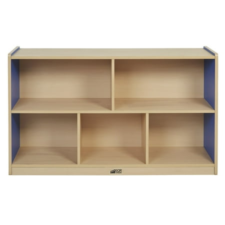 30 in. High 5 Compartment Laminate Cabinet w Solid Color Side