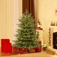 thumbnail image 2 of Costway 5 FT Artificial Christmas Tree with  1426 Lush PVC & PE Tips 200 LED Lights, 2 of 10