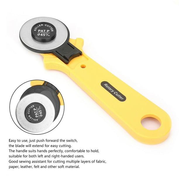 Cutter De Costura Rotativa De 45 Mm Con Herramienta De Corte De Cuero De Tela Para Accesorios Caseros De Costura Artesanal, Herramienta Para Uso En El Hogar, Taller Y
