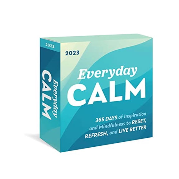 Pre-Owned 2023 Everyday Calm Boxed Calendar: 365 Days of Inspiration and Mindfulness to Reset, Refresh, and Live Better (Motivational, Self-Care & Daily Stress Relief Desk Gift), 9781728249919, 1728249910,