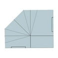 thumbnail image 1 of Clearance! DIY Fabric Foldable Food Basket Sewing Template with Instructions 8/10/12 Inch Handbag Quilting Template Creative Patchwork Stencils Basket Bag Template Sewing Ruler for DIY Ba Ruler,B, 1 of 9