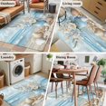 thumbnail image 6 of Summer Beach Washable Area Rugs 4'x6', Flower Vase Low Pile Throw Living Room Rug Non-Slip Sturdy Edge Binding Carpet for Indoor Entryway Bedside Kitchen, 6 of 9
