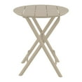 thumbnail image 7 of Compamia Helen Round Folding Bistro Table 24 inch Taupe, 7 of 7