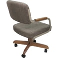thumbnail image 3 of Swivel Tilt Kitchen Caster Chair with Wheels M-115 - Checkered Brown - Beige, 3 of 3