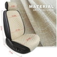 thumbnail image 4 of Linen Car Seat Covers Front Seat Covers Breathable Cloth Fabric Car Seat Protector - Universal Fit for Cars, Vans, SUVs, Trucks - 2 Units, 4 of 7
