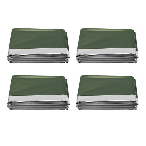 4Pack Emergency Blanket Ultra Light Reusable Emergency Mylar Thermal Blanket for OXL15253