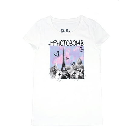 Animal Glitter Graphic T-Shirt (Little Girls & Big Girls)