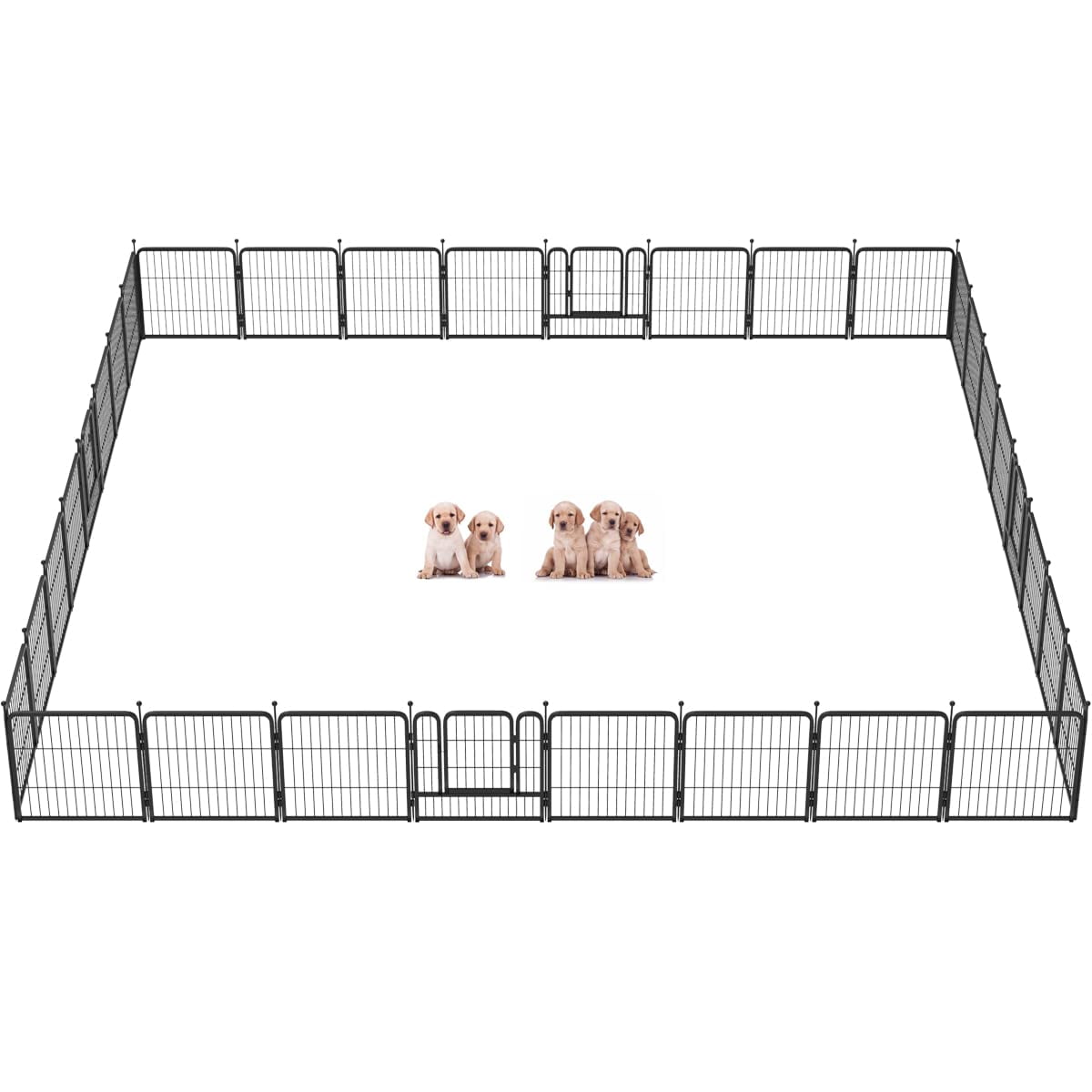 FXW Rollick Dog Playpen Outdoor, 32 Panels 24" Height Dog Fence