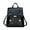 Black, variant on Double Strap Casual Backpack Women Multi-Purpose Bag,Black
