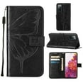 thumbnail image 2 of Dteck Samsung S20 FE Case, Butterfly Patterned Wallet Case, Magnetic Hand Strap Credit Card Holder Slots Synthetic Leather Kickstand Protective Cover For Samsung Galaxy S20 FE, Black, 2 of 10
