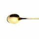 thumbnail image 3 of Inteprter Postre Sopa Pequeña de acero inoxidable Té Café Cuchara para revolver Postres Aperitivos Vajilla Cucharadita de porcelana Cocina y Comedor Oro Inteprter JJ17682-04, 3 of 5