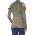 thumbnail image 2 of Maison Jules Womens Cold-Shoulder Knit Blouse, 2 of 2