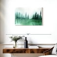 thumbnail image 3 of Elephant Stock Pine Tree Silhouette Wall Art - Horizontal Canvas Wall Art - Living Room Wall Decor - Abstract Canvas - Green And White Decor - 30" x 20", 3 of 8