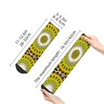 thumbnail image 2 of Salouo Yellow Mandala Pattern Unisex Middle Tube Socks,Middle-Finger Knee High Socks Over The Calf Tube Stocking Crew Stockings for Women and Men Tube Socks, 2 of 8