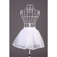 thumbnail image 4 of Women Girls Double Layers Solid Color Short Tulle Petticoats Elastic Waistband A, 4 of 9