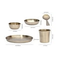 thumbnail image 2 of Natriel Dinner Set Pure Kansa Bronze Matte Finished 6 Pcs, 2 of 4