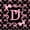 Black Pink D, variant on Manfei Pink Bow Letter I Bed Spread Queen, Kawaii Ribbon Queen Coverlet Set for Girls Women, 3pcs