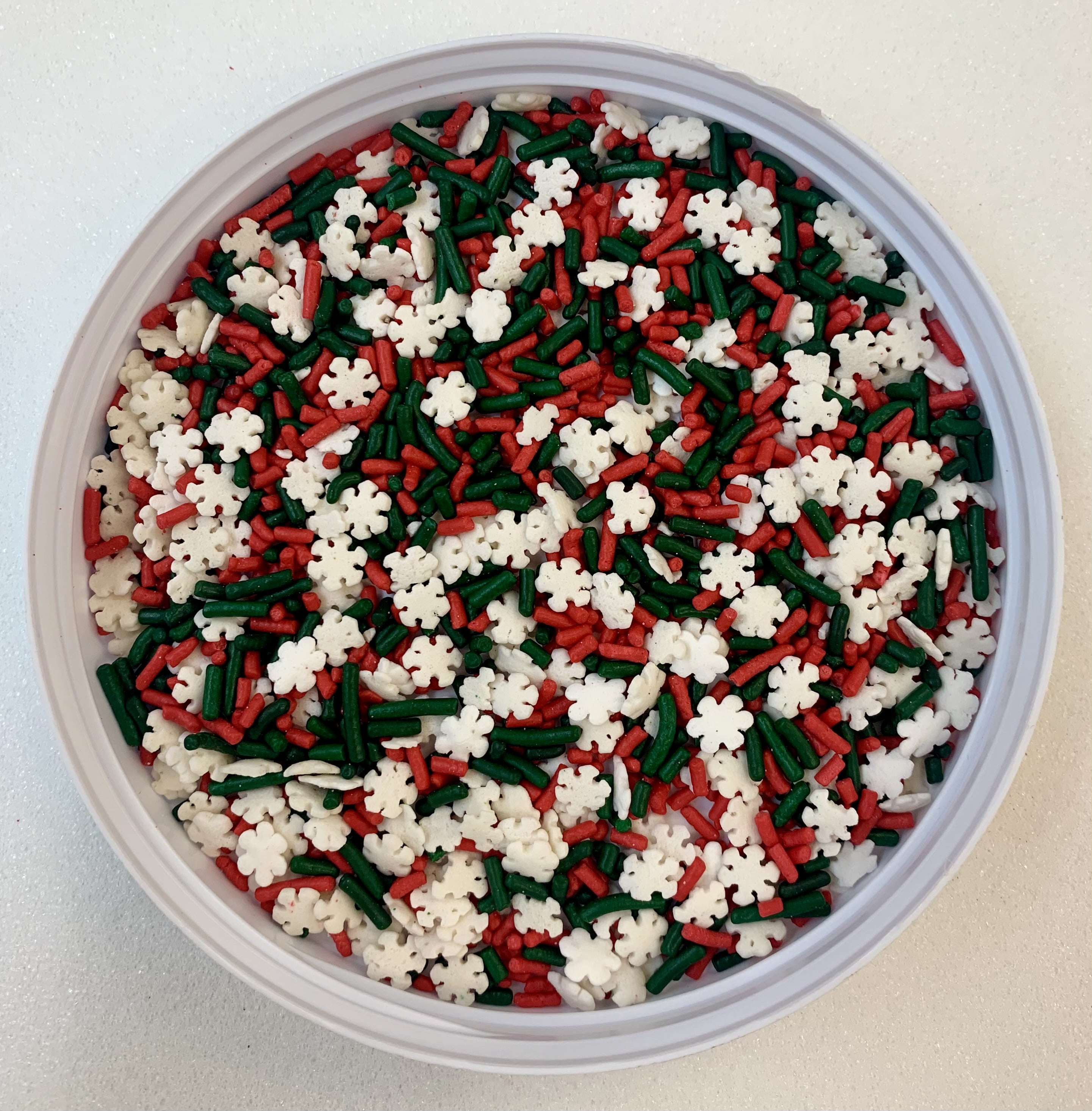 Christmas Snowflake and Decorette Mix Confetti Sprinkles, Cake, Cookie