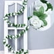 thumbnail image 1 of Enredaderas De Rosas De Plástico Arco de guirnalda artificial blanca de 250 cm (98 pies) con 45 ramas Rkxzt, 1 of 8