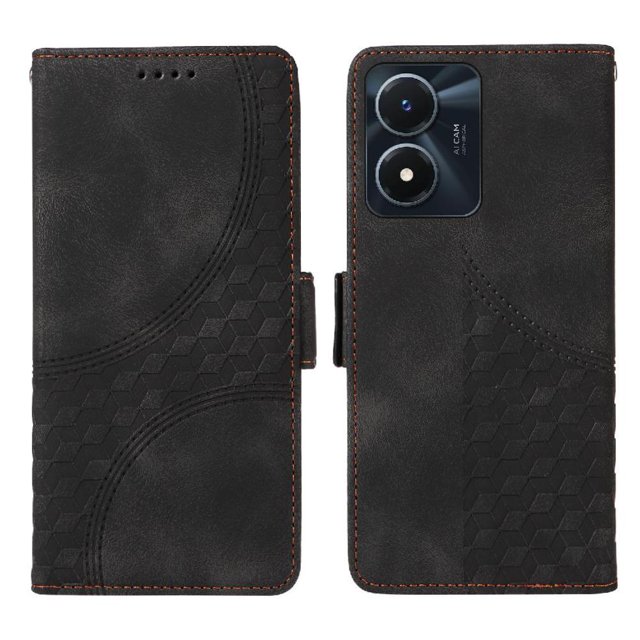 Funda GANGXUN para Vivo Y16 4G con diseño acolchado elegante, cuero PU, protección total y ajuste preciso