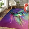 thumbnail image 5 of Flowers Hummingbird Door Mat Rugs Indoor Outdoor Non Slip Entrance Front Door Doormat for Bathroom/Kithchen/Bedroom/Living Room Rectangle Area Rug , Modern Home Style, 5 of 6
