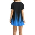 thumbnail image 4 of Lindreshi Summer Dresses for Women Clearance under 10.00 Fashion Women's Dresses Summer Casual Rounk Neck Short Sleeve Printing Dress, 4 of 7