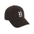 thumbnail image 3 of Daxton Low Profile Adjustable Baseball Dad Hat Cap Old English Font Alphabet A to Z, Brown Hat White N, 3 of 4