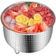 thumbnail image 3 of Cesta de vapor para olla de presión instantánea de 6 u 8 quart, inserto de vapor de acero inoxidable con mango cubierto de silicona, ideal para cocinar al vapor verduras. Feliz Sencillez, 3 of 4