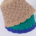 thumbnail image 2 of CoCopeaunts Bucket Hats for Womens Fashion Wave Stripe Foldable Knitting Hat Two-Colors Handmade Cloche Crochet Winter Hat, 2 of 8