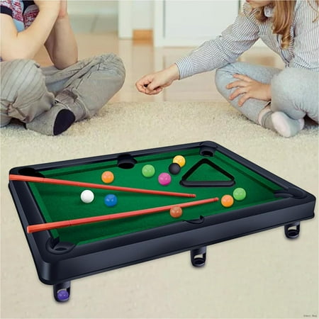 

Mini Pool Set Miniature Billiards Game Playset For Playroom Game Room
