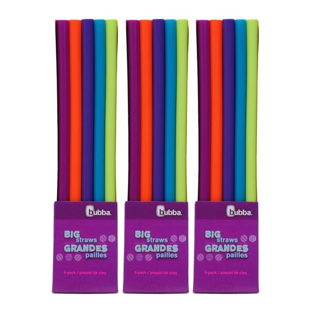 Bubba Big Straws 5ct Reusable Straws (Pack of 3)