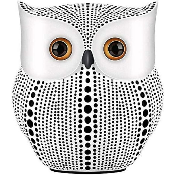 shiyou-Owl Statue Home Decor (White) for Home Living Room Bedroom Bookshelf TV Stand Bedside Stand Office Decor