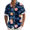 thumbnail image 1 of Hawaiian Shirt For Men, Men's Vintage Button Down Bowling Shirts Short Sleeve Summer Beach Shirt2XL, 1 of 5