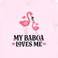 thumbnail image 4 of Inktastic My Babcia Loves Me Flamingo Girls Baby T-Shirt, 4 of 5