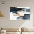 thumbnail image 3 of Twilight Layers Canvas Blue Abstract Art by Art Remedy, White Frame, 45" x 30", 3 of 7
