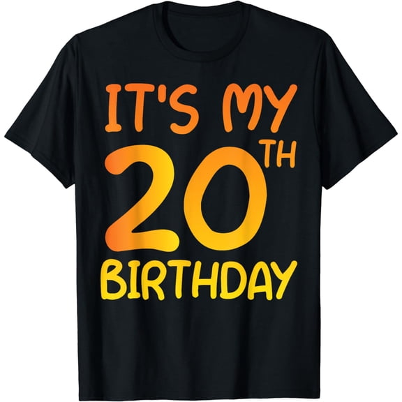 Happy 20 Years Old Bday Gift Idea It's My 20th Birthday T-Shirt