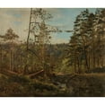 thumbnail image 2 of Amaldus Nielsen 17x15 Black Ornate Wood Framed Double Matted Museum Art Print Titled - From Svinestad, Mandal (1862), 2 of 5