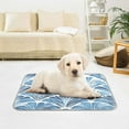 thumbnail image 6 of Pet Cooling Pad Foldable Self Cooling Mat Breathable Pet Cushion Sleep Pad for Dogs and Cats Blue Deco-inspired Pattern S, 6 of 9