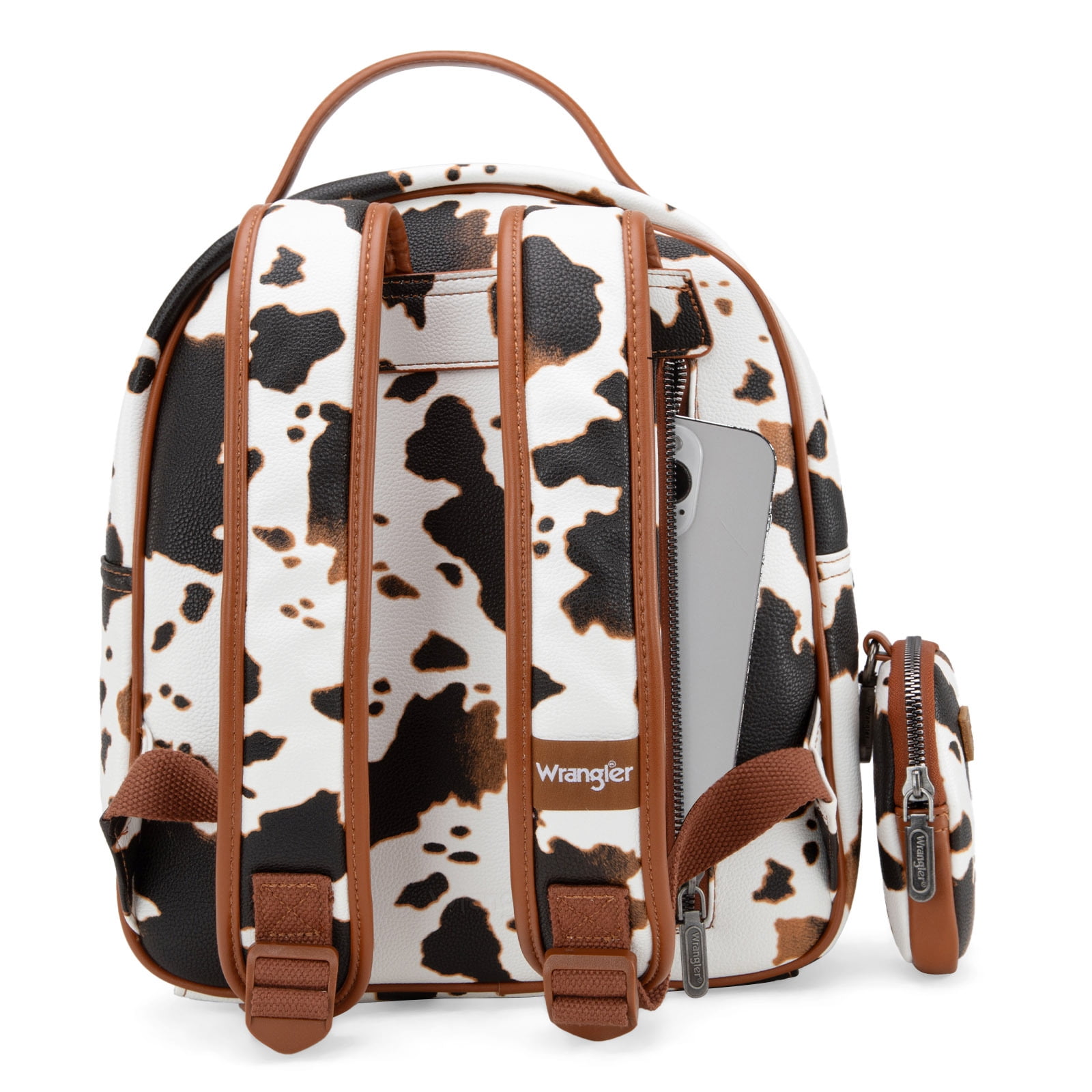 Montana West Wrangler Mini Backpack Cute Cow Print Backpack Purse for Women