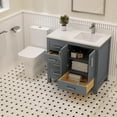 thumbnail image 5 of Ayna Decors Rooh 36 Inch Charcoal Grey Bathroom Vanity Cabinet Only, Brushed Nickel Hardware, AVR36CG0002R, 5 of 10