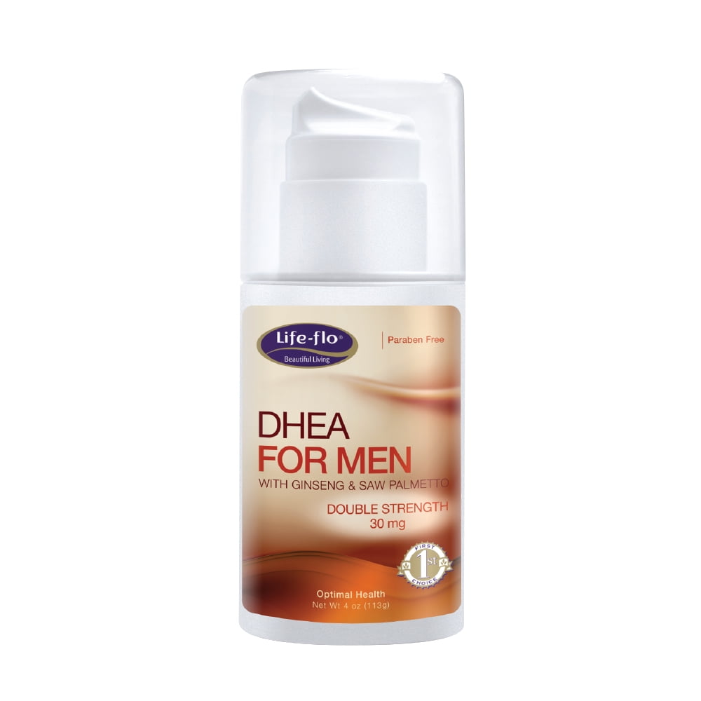 Lifeflo DHEA Cream for Men 30 mg Per Pump of Natural DHEA USP 4 oz