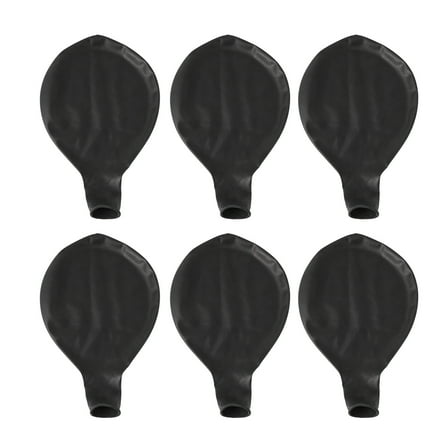 6pcs 36inch Latex Balloons Solid Balloons Party Supplies for Birthday Party Wedding Decoration (Black)