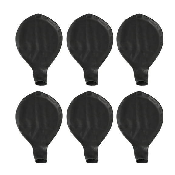 6pcs 36inch Latex Balloons Solid Balloons Party Supplies for Birthday Party Wedding Decoration (Black)